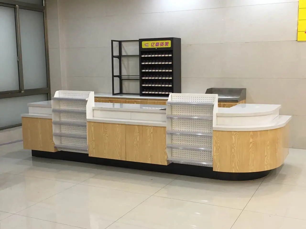 Supermarket Convenience Store Checkout Counter And Retail Checkout Counter Cashier Counters Checkout Desk