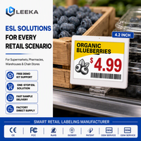 LEEKA ESL, Etiqueta Electrónica de Precio Digital Resistente a Impactos, Actualización por Lotes con un Clic, Señal Estable