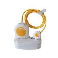 Funda Protectora de PVC de Dibujos Animados para Cargador de 18/20W y Cable para Todos los Teléfonos, Compatible con Enchufes EU, US y UK