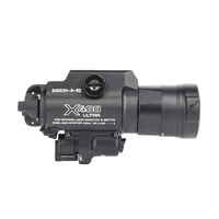 Lampe torche tactique IR LED haute puissance WADSN 2025 avec pointeur laser IR rouge pour aventures en plein air et entraînement Modèle WD04117-BK-NO