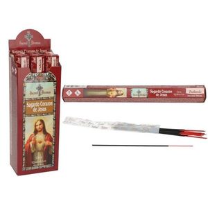 Sacred Aromas Sagrado Corazon De Jesus Incense Sticks Tulasi 20 Count Religious Fragrance - Product Image 1