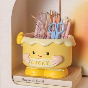 Portalápices Divertido con Forma de Pastel, Almacenamiento de Llaves para el Porche, Adorno Multifuncional, Decoración de Escritorio, Lindo Regalo de Inauguración de Casa o Cumpleaños, Resina Epoxi - Product Image 4