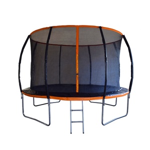 Funjump – <span class=keywords><strong>Trampoline</strong></span> d'extérieur pour enfant en bas âge, poteau incurvé personnalisé, Style renforcé, avec certificat GS, 10 pieds, 12 pieds, 14 pieds - Product Image 4