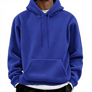 Sweat à capuche en molleton de coton robuste pour homme avec personnalisation de marque pour vêtements de sport et streetwear promotionnels - Product Image 1