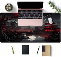 Alas Mouse Karet Besar XL Gaya Jepang Full Moon Extended Sublimation Gaming Mouse Pad Custom