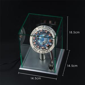 Drop Shipping 1:1 scala <span class=keywords><strong>Marvel</strong></span> Prop ornamento da scrivania Iron Man Mark MK1 reattore ad arco modello a cuore con luce a LED - Product Image 6