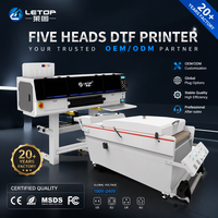 Imprimante jet d'encre grand format DTF LETOP avec presse à chaud et traceur pour la fabrication de films PET et de t-shirts