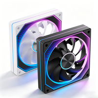 Ventilador de PC de Escritorio XINMAI de 12 cm ARGB Sync 12025, Ventilador de Refrigeración Silencioso RGB Direccionable de 4 Pines para Chasis de Computadora OEM