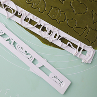 Emporte-pièces en plastique à thème de Noël, outils de décoration de gâteaux en fondant, emporte-pièces à fleurs, moule de découpe