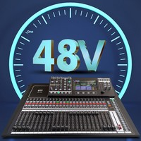 Console de mixage numérique professionnelle HD-T16, 32 entrées/16 sorties, 100 préréglages personnalisés, effets DSP intégrés pour les conférences d'ingénierie