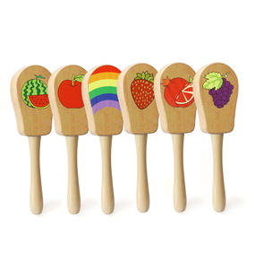 Venta al por mayor patrón de dibujos animados mango aplaudiendo madera <span class=keywords><strong>castañuelas</strong></span> españolas instrumentos de percusión - Product Image 1