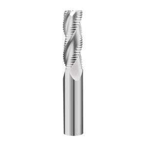 Fraise à dégrossir 3 dents 55HRC, fraise à ondulations pour aluminium, fraise à queue longue poli miroir - Product Image 1