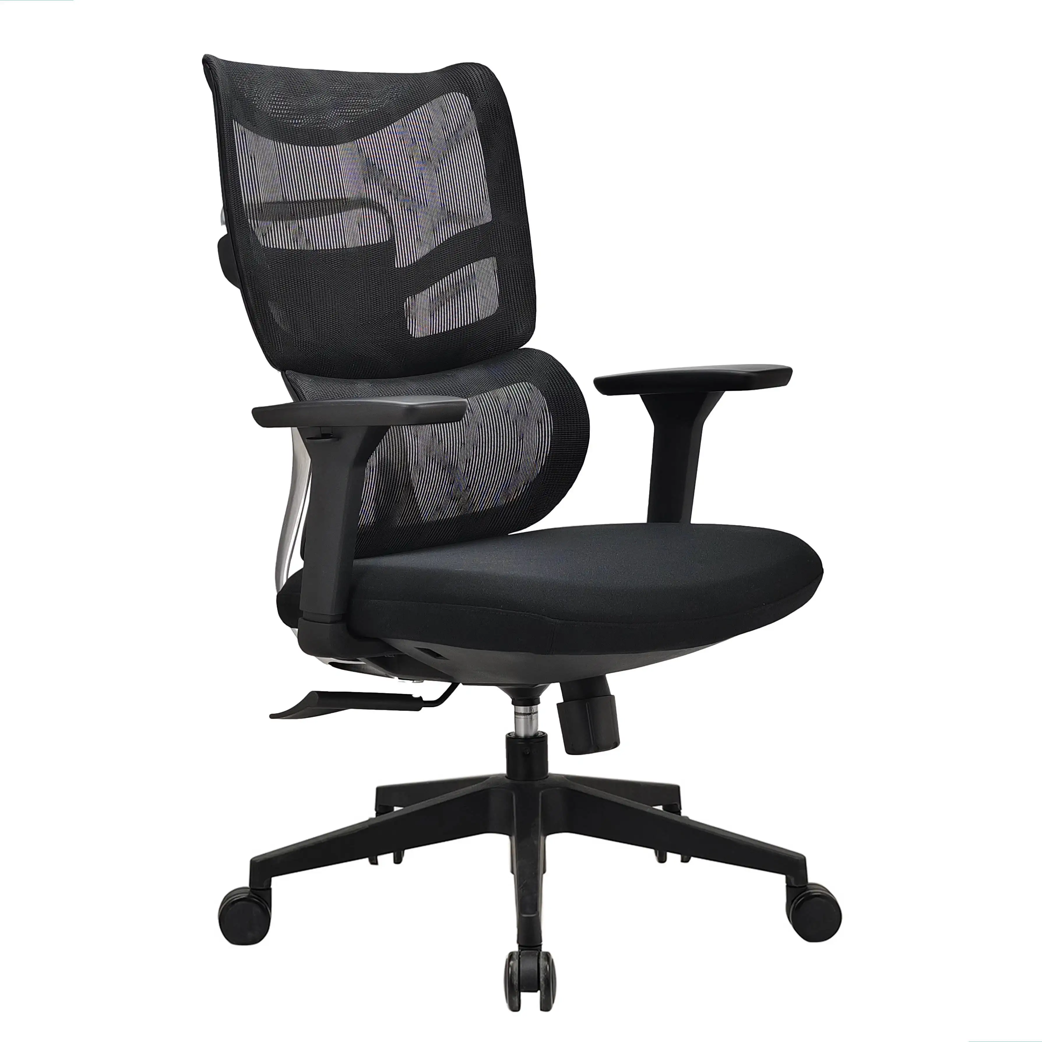 Cadeira executiva giratória reclinável para computador com encosto de cabeça para escritório com malha para funcionários barata