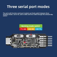 Módulo Serial USB a TTL RS485 CH340, Cable de Comunicación Tipo-C, Herramienta de Descarga, Grabación y Depuración de MCU