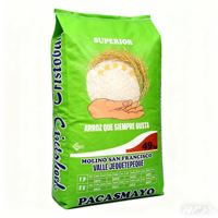 Sac personnalisé imprimé PP poignée en plastique Sacs d'emballage alimentaire 5KG 8KG 10KG 20KG Sac d'emballage de riz