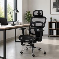 Chaise de bureau ergonomique inclinable de haute qualité pour fabricants, chaise de bureau à dossier haut avec accoudoirs réglables