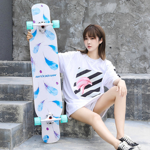 Zhoya Hot Bán Biểu Tượng Tùy Chỉnh Và Profeseonal Đường Nhảy Maple Skateboard Longboard Quad 4 Bánh Xe Skate Board - Product Image 6
