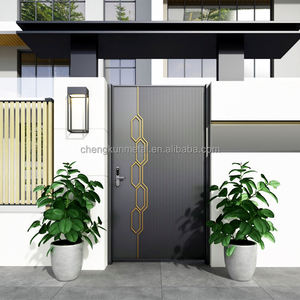 Puerta <span class=keywords><strong>de</strong></span> Patio <span class=keywords><strong>de</strong></span> <span class=keywords><strong>Aluminio</strong></span> con Tecnología <span class=keywords><strong>de</strong></span> Tallado Abierto, Estilo Minimalista, Entrada Segura, Producción Automatizada, Precio <span class=keywords><strong>de</strong></span> Fábrica - Product Image 1