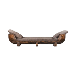 Divano letto in legno moderno e minimalista a tre posti per l'ingresso della casa dell'hotel intorno al soggiorno o alla panchina della <span class=keywords><strong>camera</strong></span> <span class=keywords><strong>da</strong></span> letto - Product Image 2
