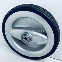 Roue de poussette pour animaux de compagnie de 6 pouces roue en mousse pu en plastique pour chariot de poussette pour animaux
