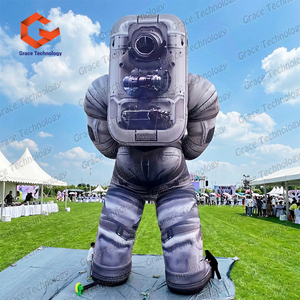 Modèles d'astronautes gonflables d'extérieur avec lumières LED, ballon publicitaire gonflable en forme d'astronaute pour la décoration - Product Image 2