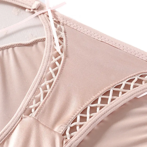 White Lace <b>Thong</b> Panties Low-Rise Sexy <b>Seamless</b> Women Underwear Ultra-Thin Knitted Style - Product Image 6