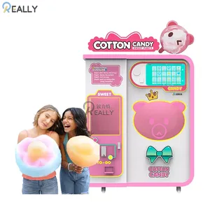 Good Quality 110V 220V Commercial Electric Fully Automatic Cotton Candy Vending Machine