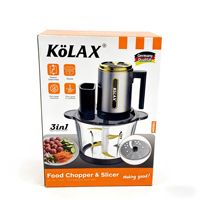 Hachoir à viande multifonctionnel Kolax pour cuisine domestique, hachoir à viande en verre transfrontalier, 3-en-1 : hache, tranche et râpe