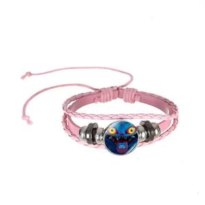 Pulsera Inspirada en el Anime K-POP '<span class=keywords><strong>Shadow</strong></span> <span class=keywords><strong>Hunters</strong></span>', Conjunto de Joyería con Dijes Góticos Rosa y Negro para Niñas, Regalo de Moda - Product Image 6