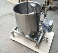 Marmite de cuisson commerciale haute capacité gaz/électrique avec agitateur et mélangeur de sauce incliné