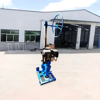 Foreuse portable à sac à dos pour carottage, profondeur 30m, moteur 6HP, petite machine de forage pour l'échantillonnage géologique sur site