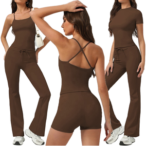 Roregal 2025 - Top Deportivo Personalizado con Espalda Cruzada, Transpirable, de Spandex/Nylon, Ajuste Ceñido, para Yoga y Ejercicio, con Relleno en el Pecho - Product Image 1