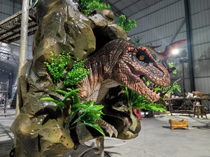 Dinosaurio animatrónico realista, t-rex <span class=keywords><strong>de</strong></span> tamaño real en cueva - Product Image 4