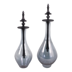 Set di Vasi Decorativi in Vetro, Vaso Alto per Fiori, Elemento d'Arredo Moderno per Soggiorno e Camera da Letto - Product Image 4