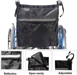 Mochila para Silla de Ruedas Muniu Power Oxford MN-BP01, Bolsa de Almacenamiento Grande para Compras, 45x40x7.5 Pulgadas, Negra/Azul, Chongqing, China - Product Image 6