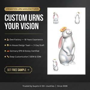 Urnes funéraires commémoratives en céramique écologiques haut de gamme personnalisées pour adultes, nourrissons et animaux de compagnie, faites <span class=keywords><strong>à</strong></span> la main, vente en gros - Product Image 1