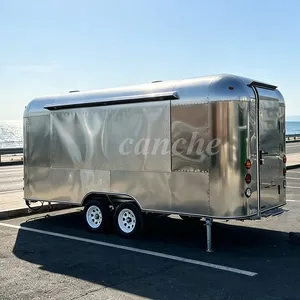 Remorque de camping familiale personnalisée de 4 mètres, camion de nourriture mobile pour café et glaces, avec certification CE - Product Image 1