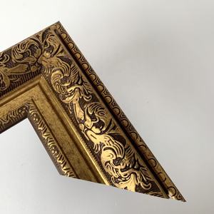 Fabbrica 90mm di larghezza Vintage legno scuro cornice per foto stampaggio cornice ciliegio - Product Image 6