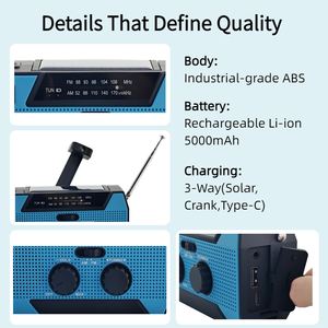 Radio Portátil AM/FM Modelo 2026 con Batería de 5000mAh, Conector para Auriculares y Dial <span class=keywords><strong>Grande</strong></span>, Ideal para Regalo a Abuelas - Product Image 3
