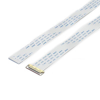 Conector de Cable Plano Flexible FPC de Cobre de 3040 Pines con Paso de 0.5mm, Clasificación IP68, 50mm de Longitud, Aislamiento PET de 60V, 10000 Flex Life LCD
