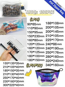 High End Custom Recyclable PVC Transparent Plastic Zipper Bags for Hair <strong>Bundles</strong> Golf Clothes Phone Cases Silk <strong>Screen</strong> Printing - Product Image 5