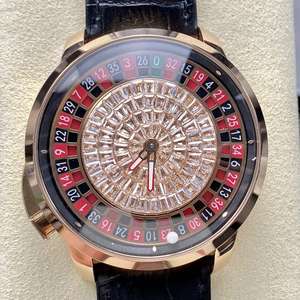 Reloj de Lujo para Uso Diario con Diseño de Ruleta y Correa de Cuero Elegante - Product Image 6