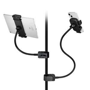 Flexible ABS Phone Holder Portable Bedside & Desk Support Stand with Adjustable Height for Outdoor <b>Live</b> <b>Streaming</b> - Product Image 1