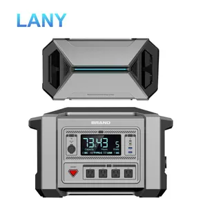 LANY 2000 Watt Camping Portable Power Supply 2000w Home Power Station Solar Generator For Household Outdoor