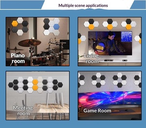 Pannello Acustico in Fibra di Poliestere, Pannello Fonoassorbente Ignifugo Eco PET, Dimensioni Personalizzabili per Ufficio, <span class=keywords><strong>Studio</strong></span>, KTV, Decorazione <span class=keywords><strong>Casa</strong></span> - Product Image 2