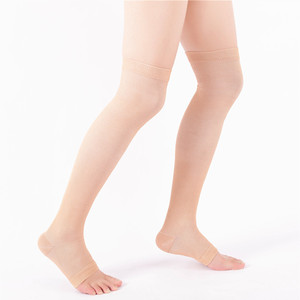 압박 혈액 순환 촉진 슬리밍 스포츠 양말 CE OEKO-TEX 항피로 편안한 솔리드 롱 오버 니 삭스 - Product Image 5