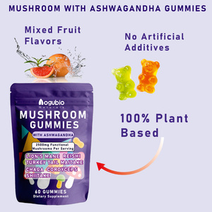 لبان أشواغاندا وأسود مان مكمل فطر تركيا ، مايتاكي ، ريشي ، تشاغا ، شيتاكي ، لبان الفطر كورديسيبس - Product Image 2