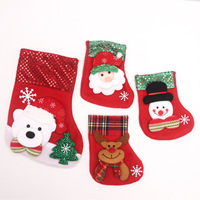 Chaussettes de Noël, Père Noël, Bonhomme de neige, Renne, Sacs cadeaux, Ornements suspendus pour sapin de Noël, Pochette à bonbons pour enfants, Décorations de Noël pour la maison