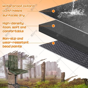 Custom Made Outdoor 2 In 1 Detachable Camouflage Heated Seat <b>Cushion</b> With Backrest For Hunting Garden Chair - Product Image 1