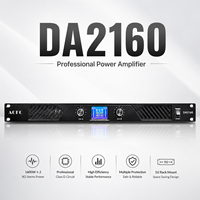 Amplificateur de puissance numérique 1600W avec écran LCD, double canal, amplificateur audio professionnel pour DJ, enceintes PA, caissons de basses et sonorisation en direct
